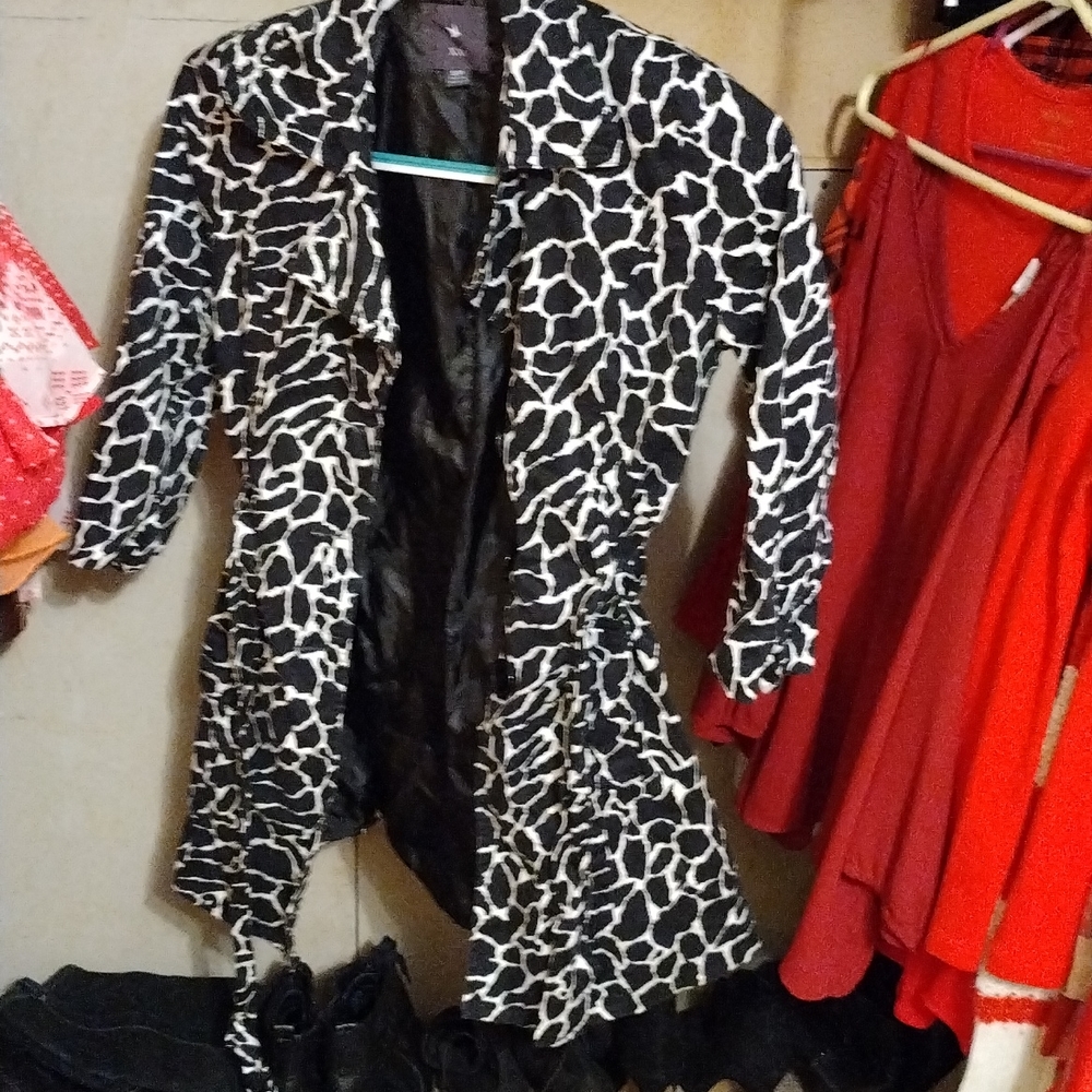 Black and white printer jacket